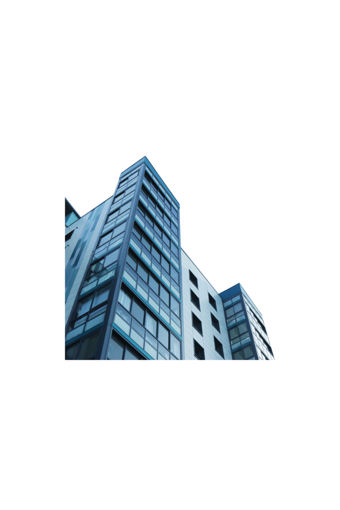 Edificio moderno limpio y vidriado